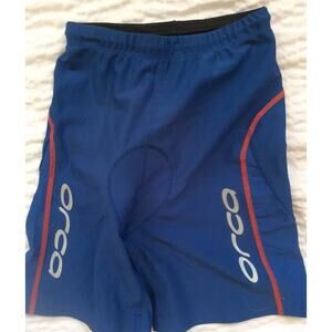 Womens Orca Padded Cycling Shorts Blue Small Size 2